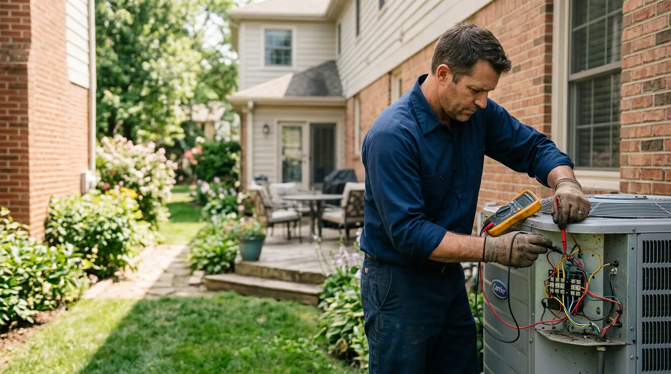 HVAC technician working near Lake Orion, MI